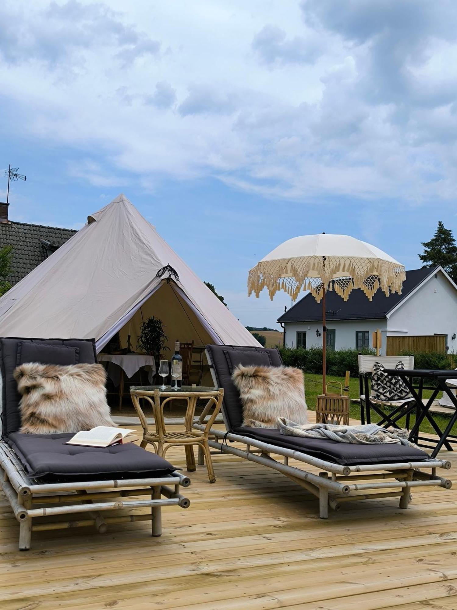 Luxury Tent With Restroom And Shower, Close To The Beach Ystad Exterior foto